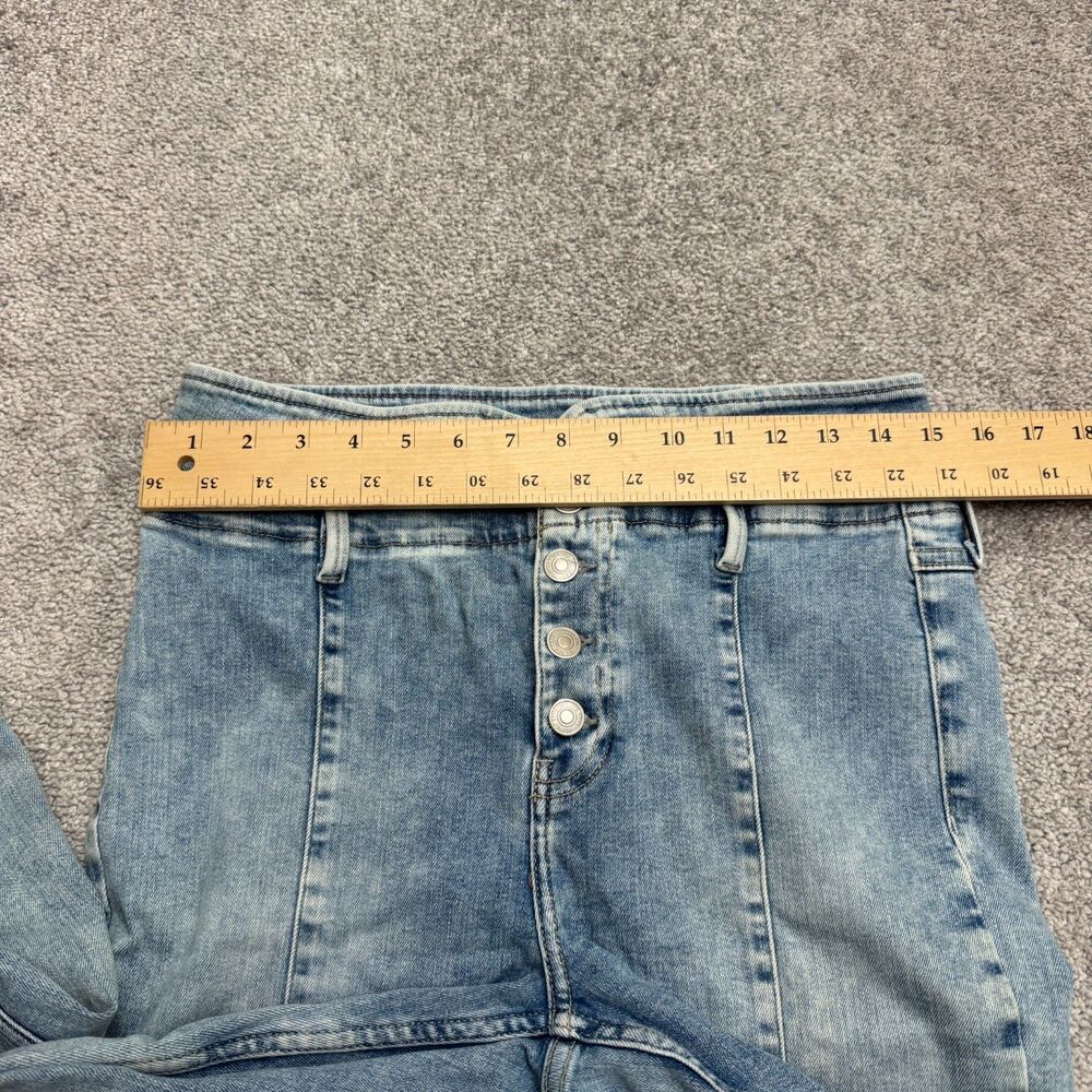 Free People We The Free Jayde Flared Button Fly Denim Jeans Womens 29 High Rise - Picture 9 of 15